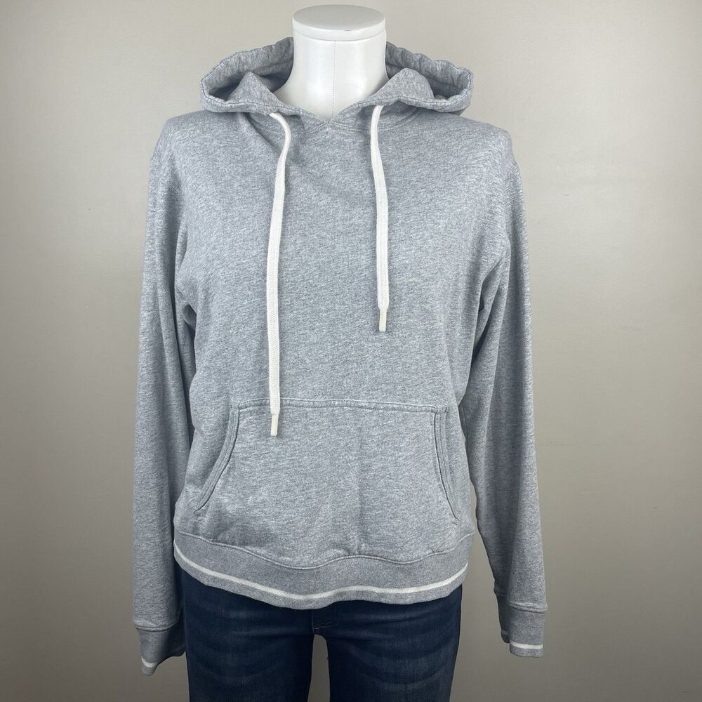 La Ligne Molly Heather Gray Pullover Cotton Hoodie Size XS